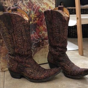 Old gringo Swarovski crystal boots